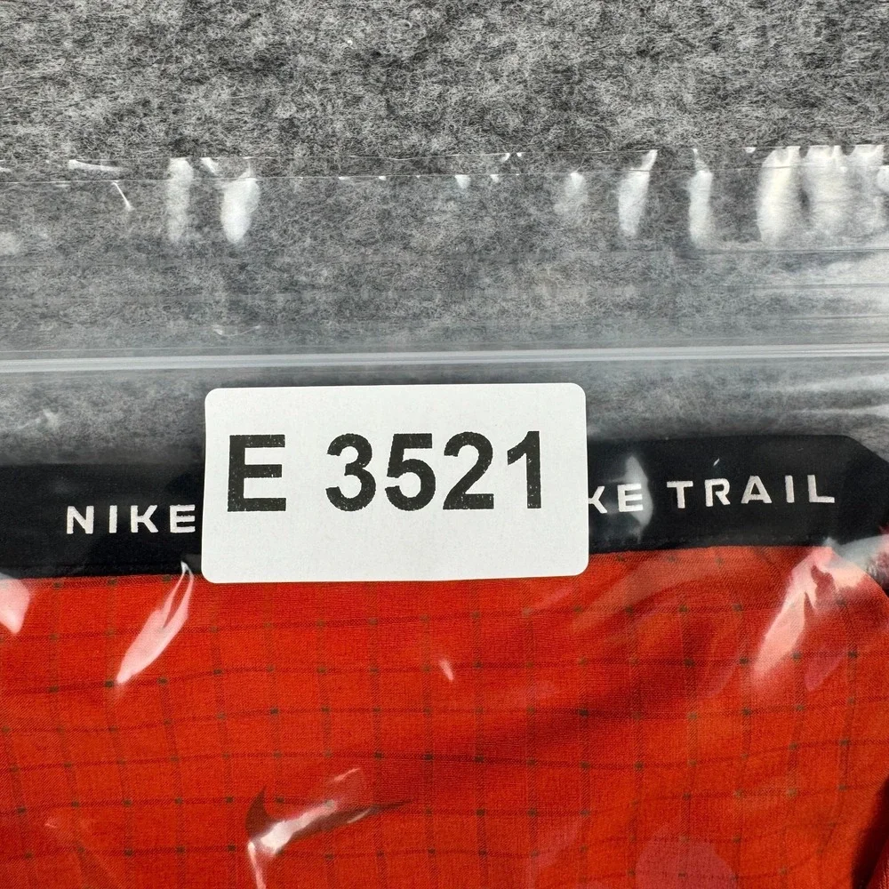 Nike Trail Rise 365 Dri Fit Shirt Polyester Orange Mens Large L